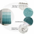 thumbnail image 6 of Teal Ombre Bathroom Curtain 72 Inch Shower Stall Curtain with Hooks, Farmhouse Vintage Wooden Striped Waterproof Polyester Bath Curtain Washable Bathtub Curtain 36''x 72'', 6 of 6