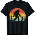 thumbnail image 1 of T-Shirt Rétro Vintage Bigfoot Fête des Pères Père Fils Assorti - Noir - 3TG, 1 of 2