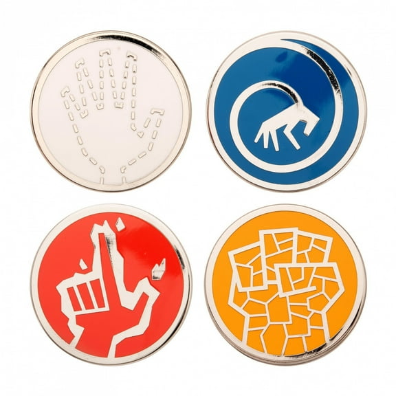 Fantastic Four Movie Symbols Enamel Pin Set