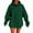 A-Green464, variant on Womens Hoodies Oversized Solid Color Drop Shoulder Hoodie With Pockets Drawstring Comfy Stylish Sweatshirt Tops For Ladies