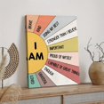 thumbnail image 5 of Affirmation Wall Art for Nursery Classroom Kids Bedroom, I Am Kind I Am Brave Positive Affirmations Wall Decor Poster Wrapped Wooden Frame Wall Decor,Canvas Wall Art for Living Room,Bedroom,Office,Re, 5 of 6