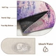thumbnail image 6 of Spring Lavender Area Rug 5x8 FT, Non Slip Bedroom Throw Carpet, Butterfly Purple Farmhouse Floral Leaf Washable Soft Floor Carpet Non-Shedding Rug for Living Room Nursery Dorm Office, 6 of 9