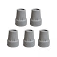 thumbnail image 1 of 4x5x Protectores Universales Antideslizantes Para Puntas De Bastón, Puntas De Goma Para Bastón, Color Gris, 1 of 8