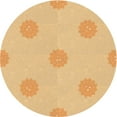 thumbnail image 1 of Ahgly Company Machine Washable Indoor Round Transitional Orange Area Rugs, 5' Round, 1 of 7