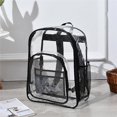 thumbnail image 4 of Mochila Transparente Con Correa Ajustable, Bolso Escolar De Moda De Pvc, Bolsos De Hombro Multibolsillos De Gran Capacidad, Bolsos De Hombro Para La Universidad Y El Hogar Guardurnaity AP007151-01, 4 of 6