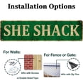 thumbnail image 4 of shiyou-She Shack Metal Sign, Woman Cave, She Shed, Rustic Decor, 4" x 16", 4 of 4
