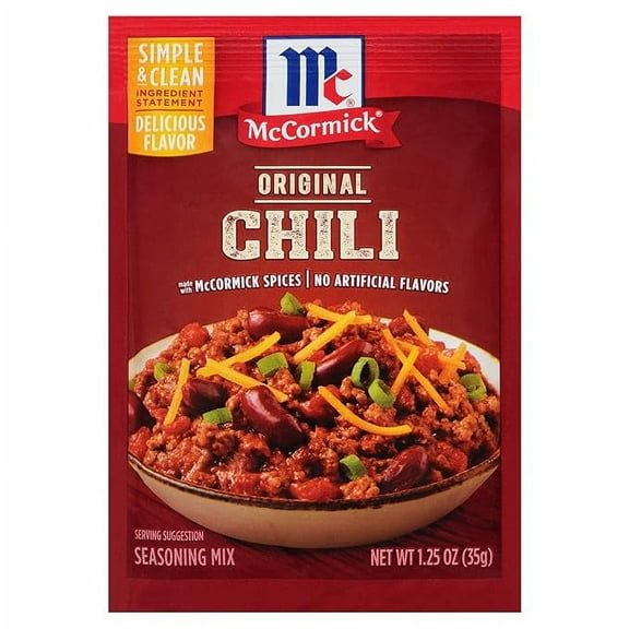 Pack of 2 McCormick Original Chili Seasoning Mix, 1.25 oz