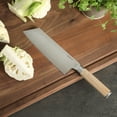 thumbnail image 5 of Babish 7.5-Inch Clef Knife – High-Carbon 1.4116 German Steel Kitchen Knife with Light Pakka Wood Handle, Chef & Cleaver Hybrid for Chopping, Slicing & Prep, Full-Tang, Razor Sharp, Ergonomic Design, 5 of 6