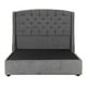 thumbnail image 2 of Box Base cama Queen Size + Cabecera Sitka Gris oscuro, 2 of 6