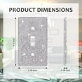 thumbnail image 2 of Wall Plate Light Switch Cover, Standard Size 4.50" x 2.76", Dengduoduo Silver Rhinestones Bling Decorative Wall Plate Light Switch Outlet Cover for Bedroom Accessories Home Decor (Single Gang Toggle), 2 of 7