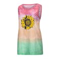 thumbnail image 5 of LSLJS Femmes Col Rond Tank Hauts Mode Femme Col Rond Sans Manches Blouse T-Shirt Imprimé Ample Tank Hauts, 5 of 5
