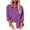 Purple, variant on Womens Tops Shirts Casual Long Sleeve Solid Color Linen Button Down Loose Fall Clothes for Women Tees Blouses Purple Size M