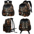 thumbnail image 4 of Christmas Retro Airport Backpack Preppy Cute Mini Shoulder School Backpack Lightweight with Adjustable Shoulder Strap Large Capacity Printed Design, 4 of 6