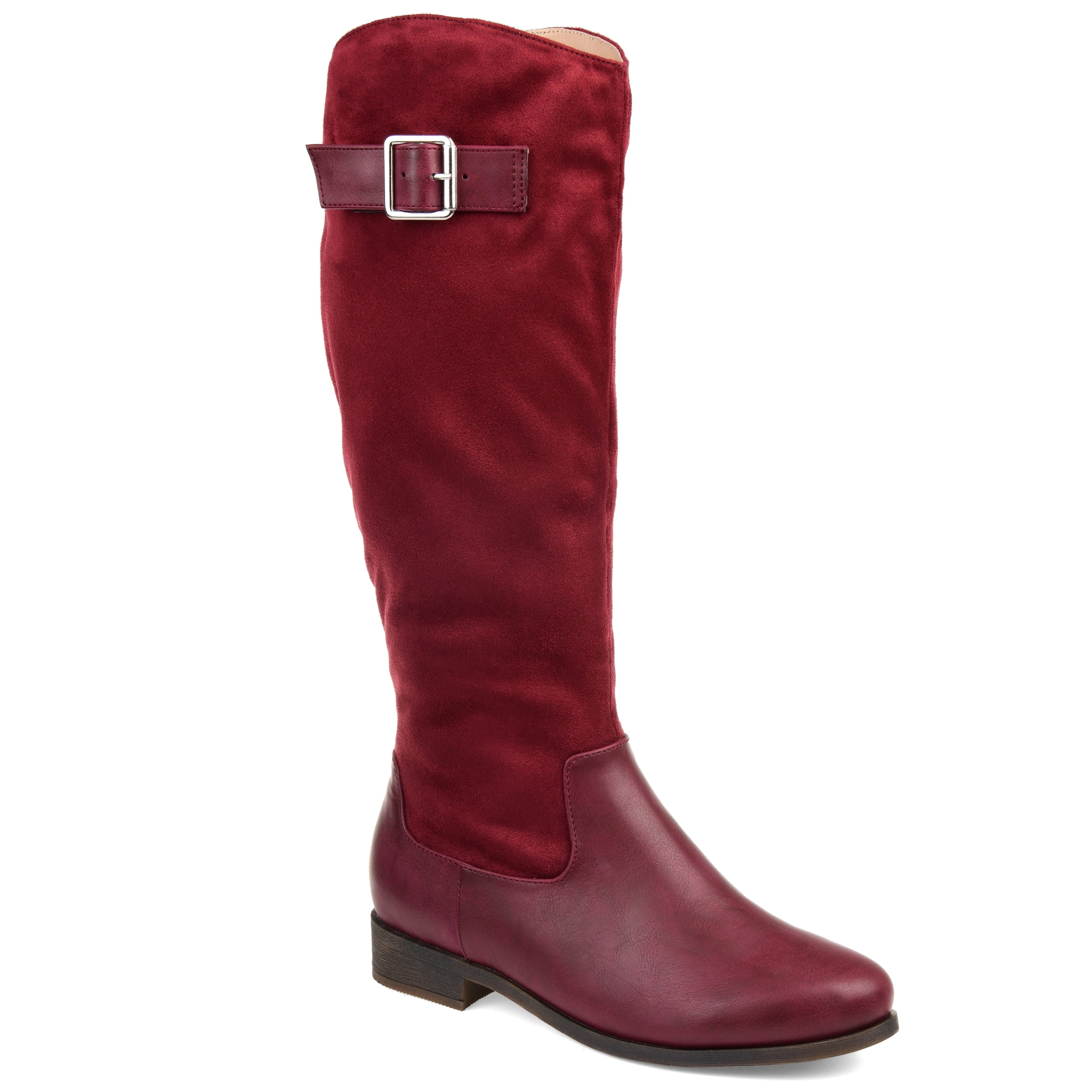 wide calf two tone riding boots