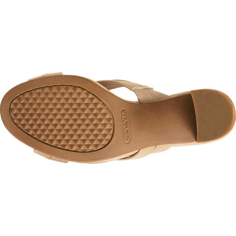 AEROSOLES Womens Beige Anti Microbial Breathable Comfort High