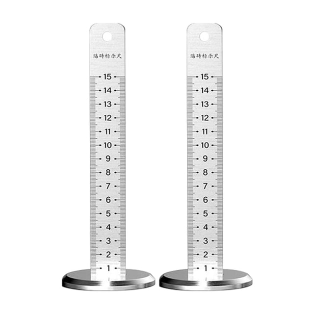 KLKCMS Equal Height Ruler Ceramic Tile Leveling Tool Ceiling Leveling Special Ruler 2 Pieces