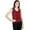 Burgundy, variant on Gilbins Tank Top Popcorn Bubble Crinkle Super Stretchy Magic Shirt One Size Fits All (Beige)