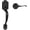 Matte Black, variant on Oil-Rubbed Bronze Front Door Handle and Deadbolt Set, Front Door Lock Set, Entry Door Locksets with Deadbolt Single Cylinder, Exterior Door Handle with Reversible Handle Lever