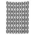 thumbnail image 3 of Ambesonne Contemporary Tablecloth Rectangular Table Cover, Wavy Lines Op Art, 60"x90", Black and White, 3 of 4