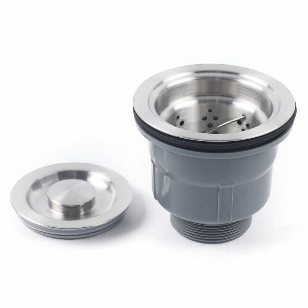 Hidden Stainless Steel Kitchen Bathroom Sink Single Bowl w/ Folding faucet+Cover