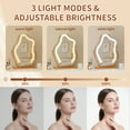 thumbnail image 3 of Odernirror Makeup Mirror with LED Lights, Cloud-Shaped Vanity Mirror, 360° Rotation, Gold, 3 of 8