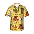 thumbnail image 2 of Picia Forest Guard Gentle Cotton Regular Fit Short Sleeve Casual Hawaiian Shirt for Men-Small, 2 of 9