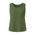 thumbnail image 4 of XuJwPNcy Sleeveless Tank Tops for Women Summer Basic Round Neck Pocket Tee Breathable Soft T Shirts for Travel Vacation, 4 of 5