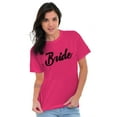 thumbnail image 4 of Bride Flowers Bridal Shower Engaged Women's Plus Size Graphic Tee Brisco Brands 2X, 4 of 5