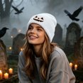 thumbnail image 7 of GUACER Halloween Cute Beanies for Women Warm Casual Soft Embroidered Knit Hats, 7 of 7
