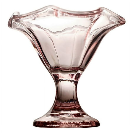 

Symkmb Light Luxury Retro Cocktail Glass Goblet Transparent Petal Shape Dessert Glass Cup Ice Cream Cups Fruit Salad Bowl A