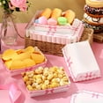thumbnail image 5 of 60pcs Pink Bow Style Disposable Nacho Boats Kraft Food Trays, Perfect for Birthday Parties, Valentine's Day, Wedding Decorations and Cute Party Supplies, Ideal Food Serving Plates for Parties, 5 of 5