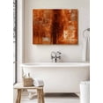 thumbnail image 6 of Burnt Orange Wall Art for Living Room,Canvas Picture Wall Decor for Bathroom Bedroom,Retro Oil Painting Modern Abstract Art Aesthetics Painting Artwork for Office Hallway Dining Room Decor 12"x16", 6 of 8