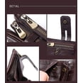 thumbnail image 5 of Men's Wallet Rfid Blocked Leather Wallet (brown) With Zippered Coin Pocket Credit Card Holder Anti-theft Wallet, 5 of 5
