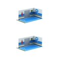 thumbnail image 3 of Dalazy 1 32 Modèle Réduit de Voiture Garage pour Collection Diorama Arrière-Plan Époustouflant et Réaliste Type 32108 2ensemble, 3 of 6