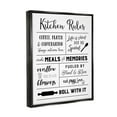 thumbnail image 4 of Stupell Industries Minimal Kitchen Rules Chart Food & Beverage Painting Black Floater Framed Canvas Art Print Wall Art, 17 x 21, 4 of 10