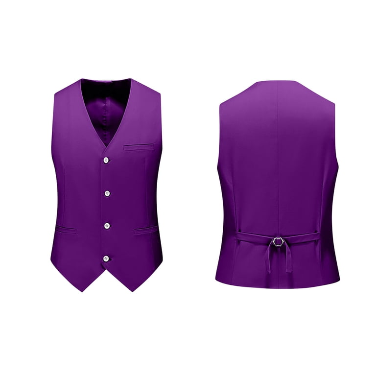 purple dress vest men Dark Purple Dupion Vest