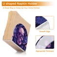 thumbnail image 4 of Skeleton Butterflies Mushrooms Napkin Holder for Table Clear Napkin Stand Paper Holder Acrylic Organizer Dispenser Napkins for Dinner Kitchen Restaurant Room, 4 of 8