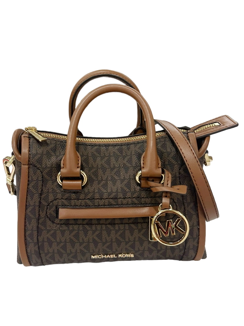 Michael Kors Leather Handbag Carine XS Cross Bag Top Zip Satchel