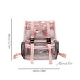 thumbnail image 2 of Transparent PVC Student Backpack Large Capacity Sports Knapsack for Work (Grey), 2 of 9