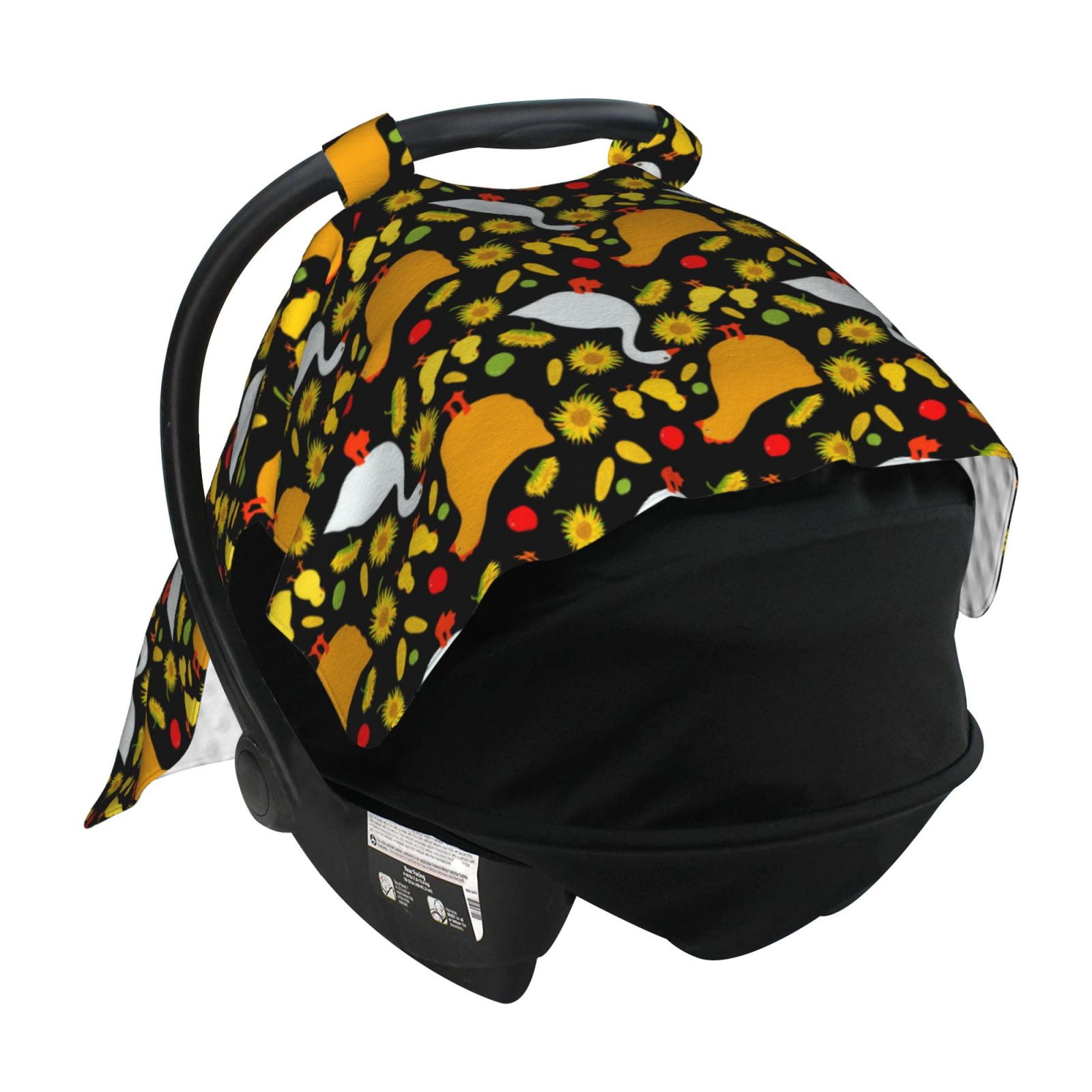 Car Seat Cover Baby - Farm Goose Breathable Infant Car Seat Cover for Baby Carseat, Lightweight Comfort Baby Essentials Must Haves Newborn Stuff for Girl Boy
