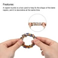thumbnail image 4 of Uxcell Napkin Rings, 4 Pack 35mm ID Acrylic The crystal Napkin Buckles, Multicolor, 4 of 5