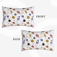 thumbnail image 4 of Daiia Rocket Planets Bedding Waterproof Pillow Protector Zippered Queen – Bed Bug Proof Pillow Encasement-16"x24", 4 of 9