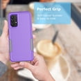 thumbnail image 5 of For Samsung Galaxy A03S A13 A14 A23 A32 A34 A53 A54 5G Case,Njjex 2 in 1 PC Phone Case ,Rubber & Rugged Shockproof Full Body Protection Case Cover-Purple, 5 of 6