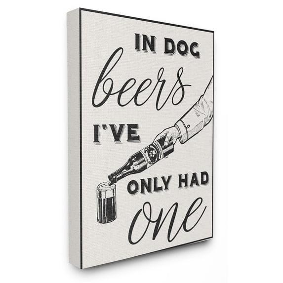 The Stupell Home Decor Collection In Dog Beers Ive Only Had One Funny Wall Art