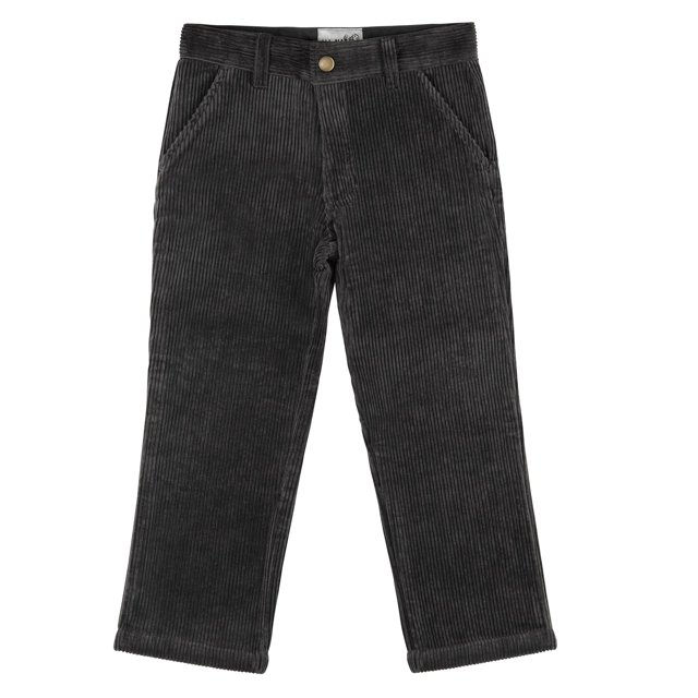 Buyless Fashion Boys Pants Flat Front Straight Cut Wide Corduroy Pattern
