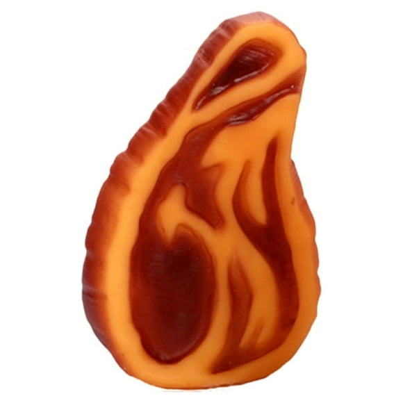 BRIGHTFUFU Precioso diseño de filete de plástico, juguete para perro, cachorro, masticable, sonido con chirrido para perros pequeños, juguetes para gatos domésticos