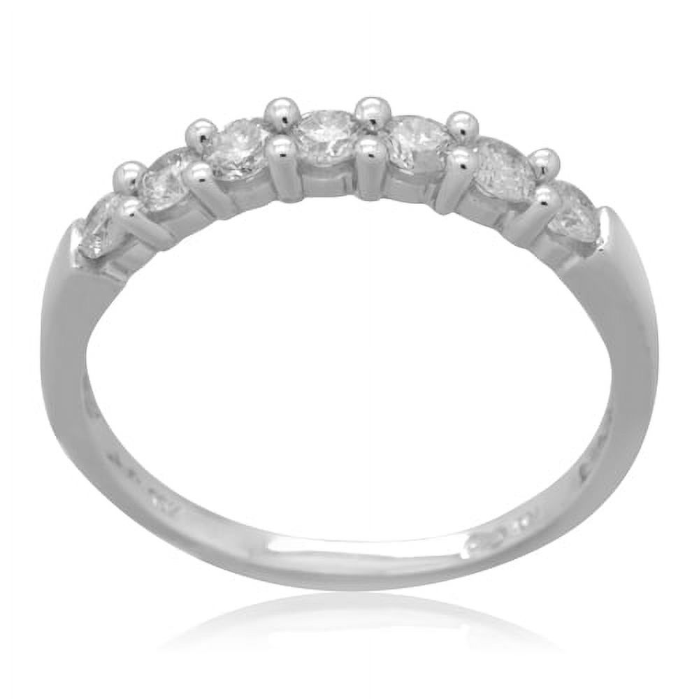 10K White Gold 0.50 CTTW Diamond Band