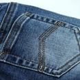 thumbnail image 4 of KIDSCOOL SPACE Infant Jeans,Baby Toddler Elastic Waist with D-ring Stretch Denim Pants,Light Blue,2-3 Years, 4 of 5