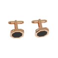 thumbnail image 2 of Negro Brazalete Mancuerna Hombres De Enlace Vintage Accesorio De oro and rosa Fernando Gemelo, 2 of 7