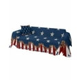 thumbnail image 2 of American Star Flag Sofa Covers for 3 Cushion,Washable Couch Cover for Sectional Sofa Slipcovers with Tassel,Country Rusty Berry Red Blue White Loveseat Covers Futon Cover Throw Blanket 71''x118'', 2 of 8
